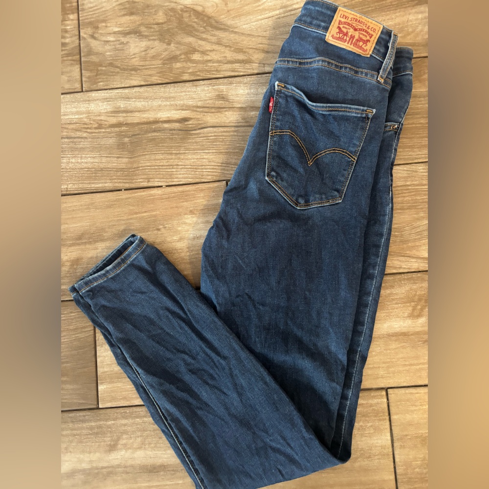 WoMen's Dark Blue Denim Jeans - Classic Slim Fit